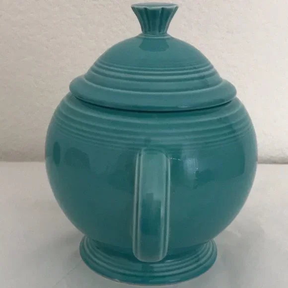 Turquoise Fiestaware Teapot - Picture 7 of 11